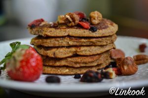 Pancakes healthy pomme & noisette | ©Yood (Good food good mood for you)