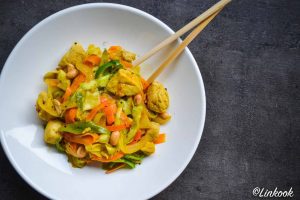 Wok de poulet minceur aux légumes | ©Yood (Good food good mood for you)